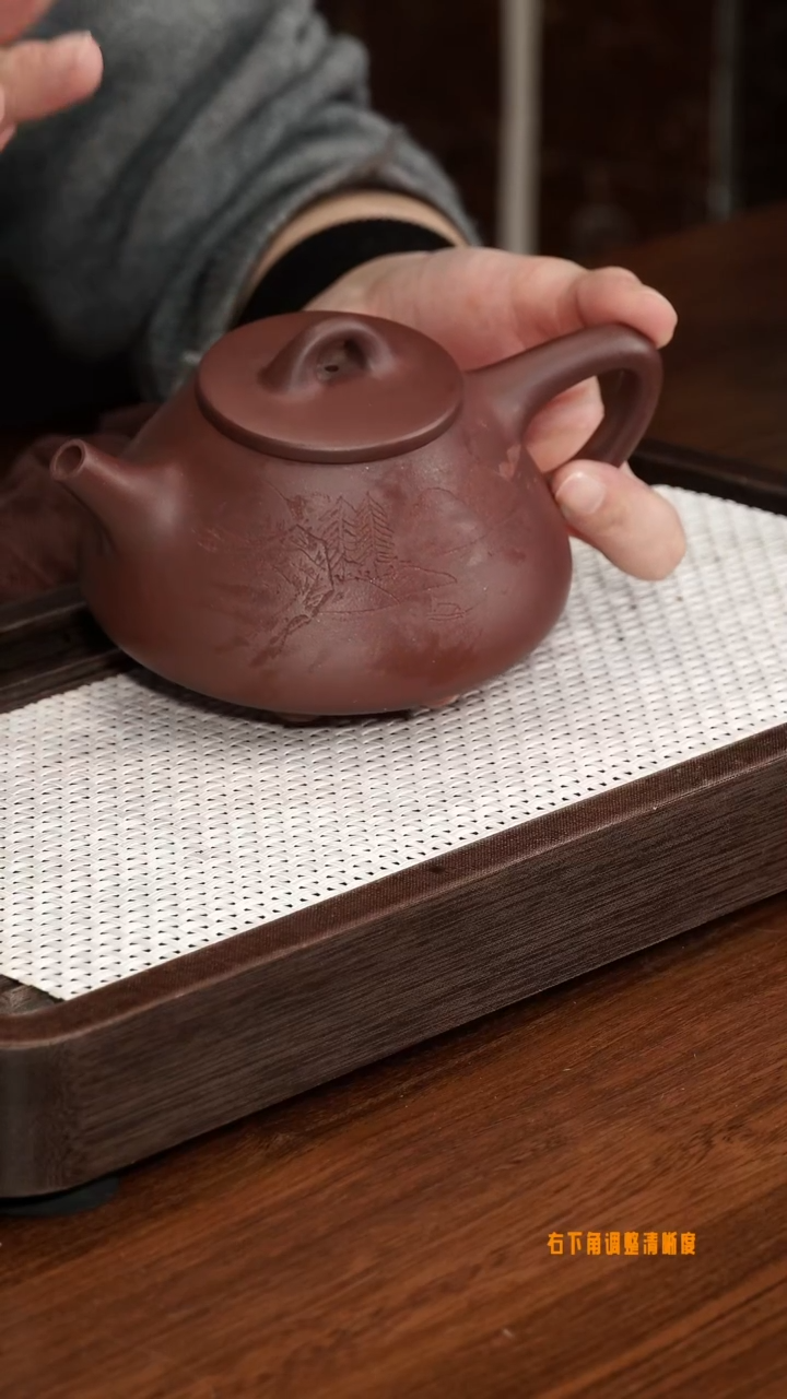 【闪购商品】6号 平盖石瓢 紫泥 270cc左右