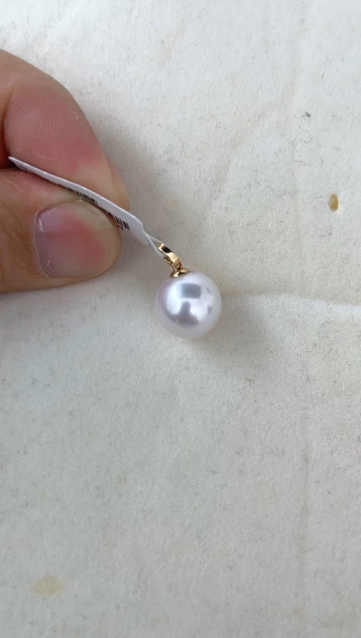 【闪购商品】淡水珍珠颈饰18K金镶嵌11-12
