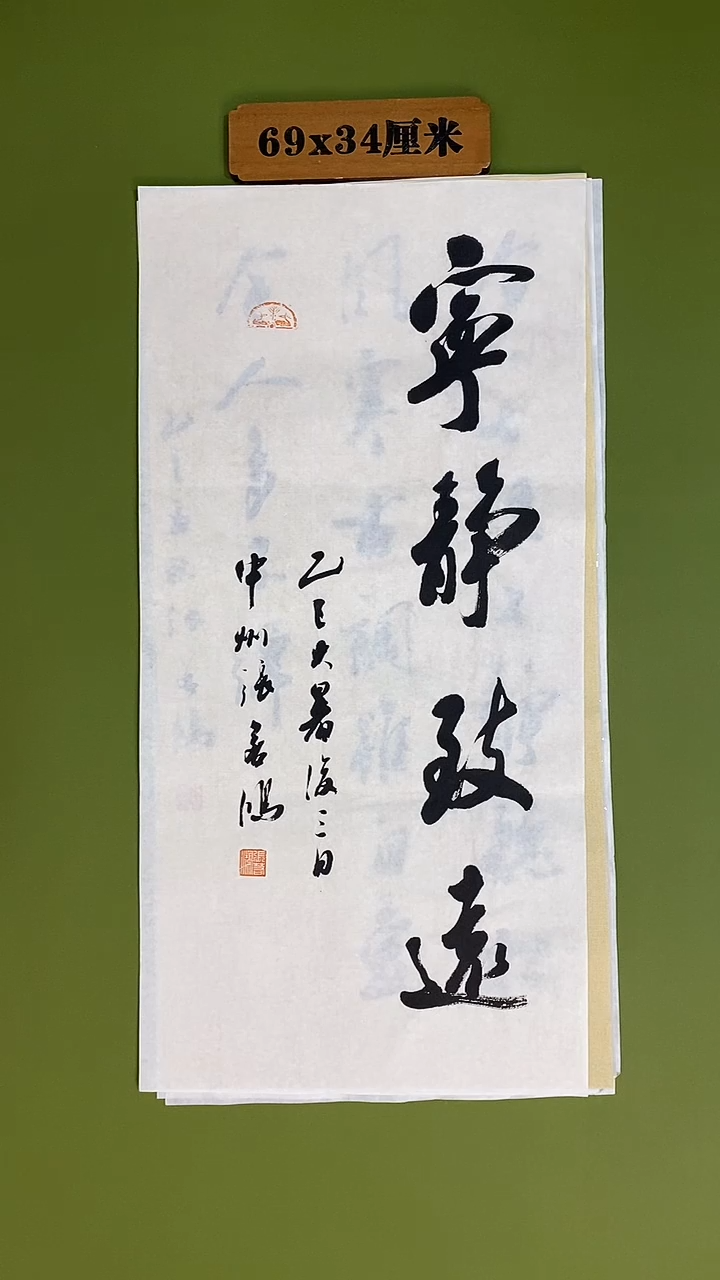书法书法 张若鸿 尺寸69cm*34cm
