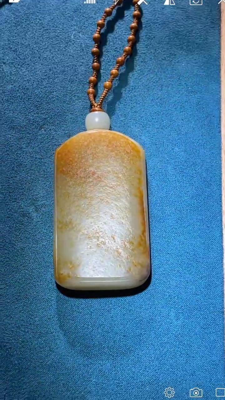 【闪购商品】和田玉BH945未镶嵌云纹无事牌吊坠