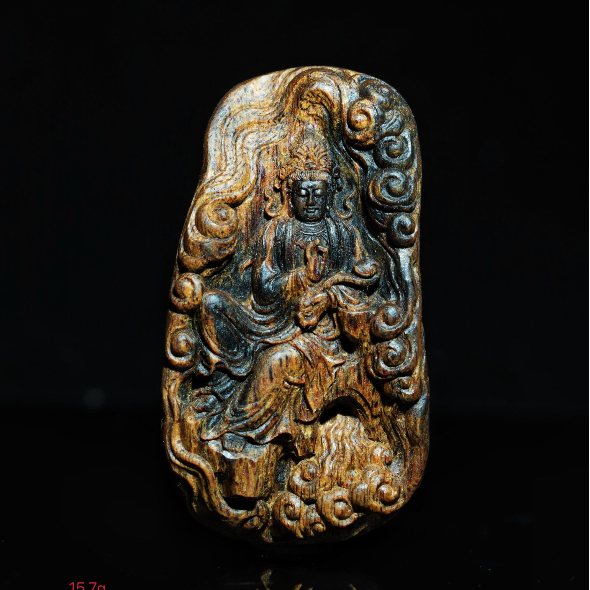 【觅香阁】15.7g越南芽庄棋楠观音挂坠