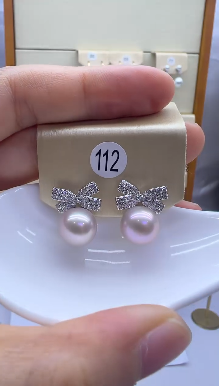 未镶嵌耳饰淡水珍珠112