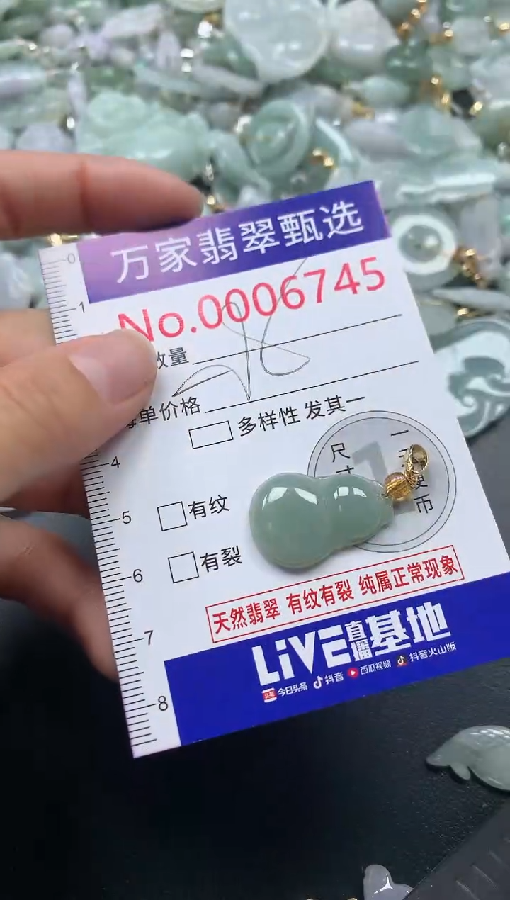 吊坠(不含链)未镶嵌翡翠6745