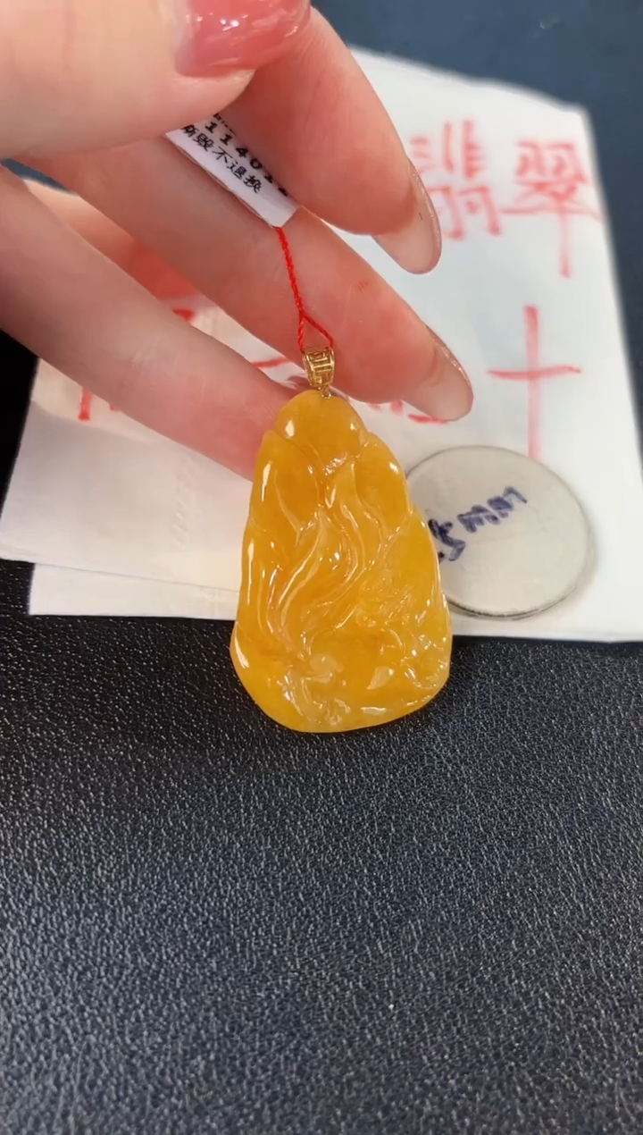 【闪购商品】翡翠颈饰18K金镶嵌缅料A货/支持复检/一件