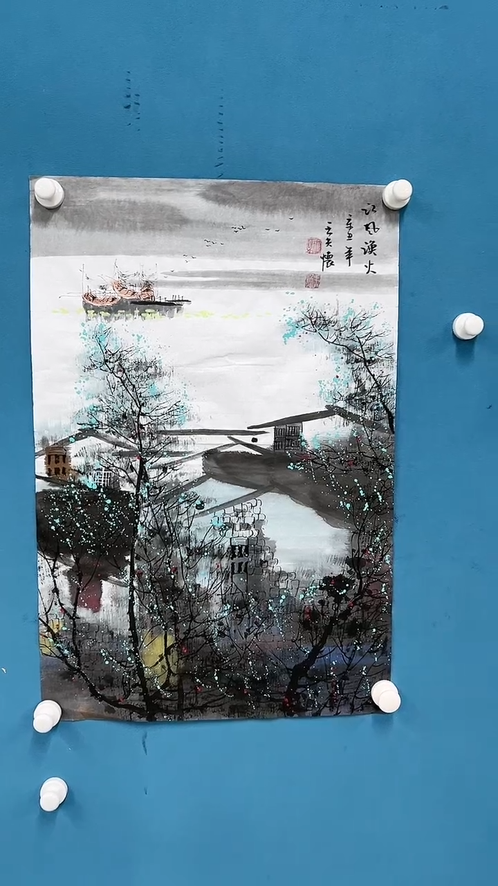 【闪购商品】国画2.8-甄选-王夫怀-四尺三开-29