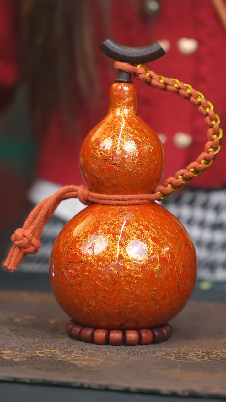 【闪购商品】WF187漆艺酒葫芦不包手串及旋转底座