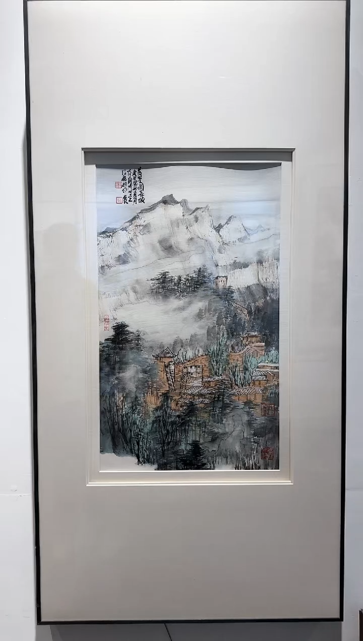 【闪购商品】国画炳山艺术-唐利中山水（带框）