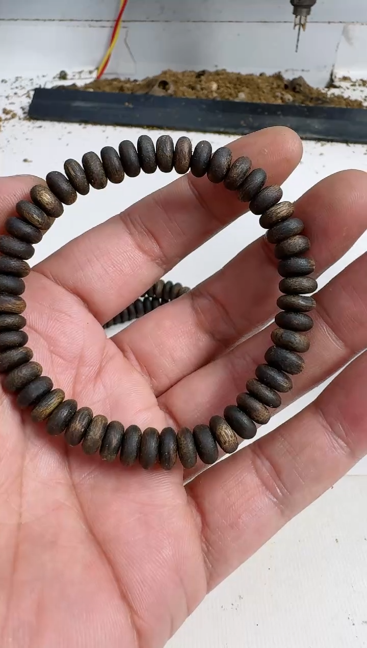 【闪购商品】沉香手串乌身0.8规格单圈8克算盘珠沉水