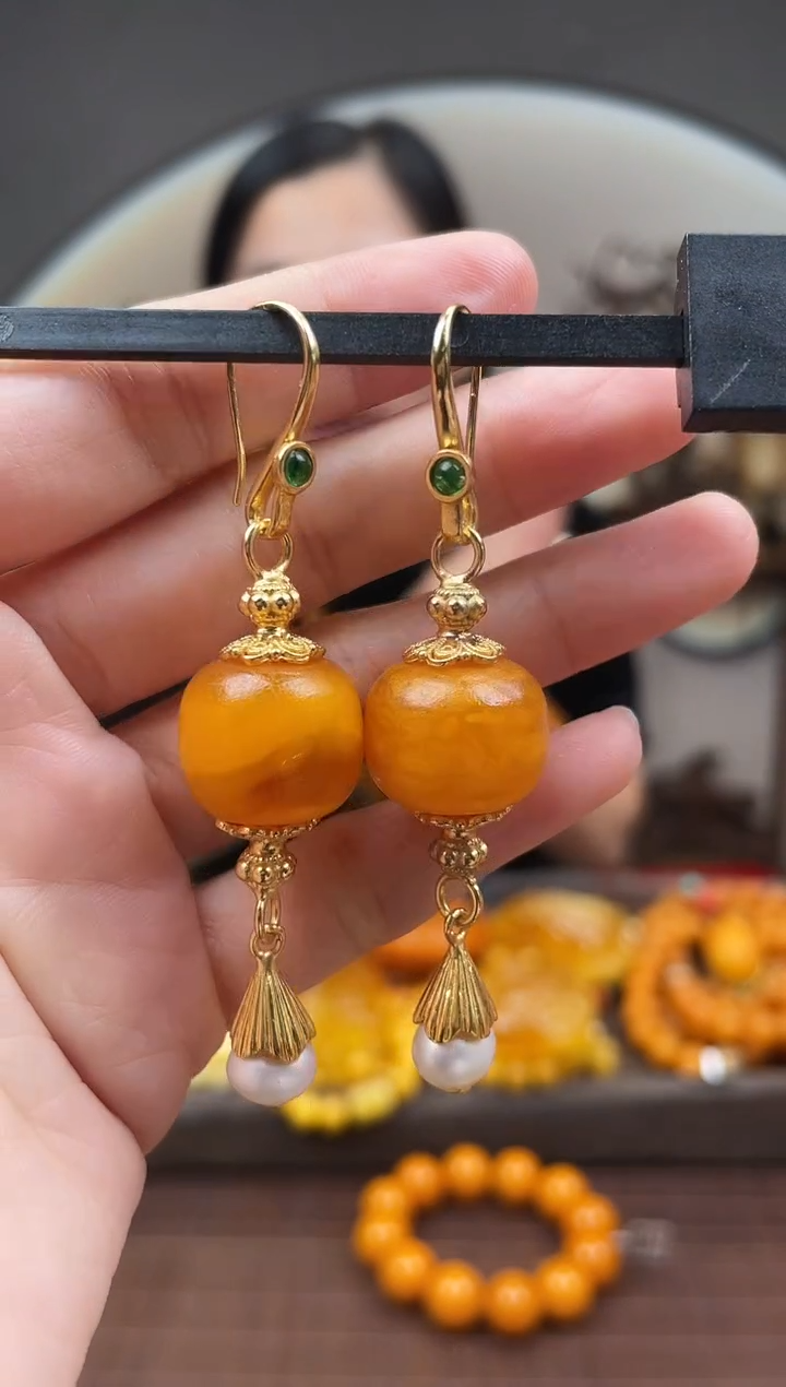 裸石琥珀未镶嵌首饰 假1赔4 （多样性发货1件