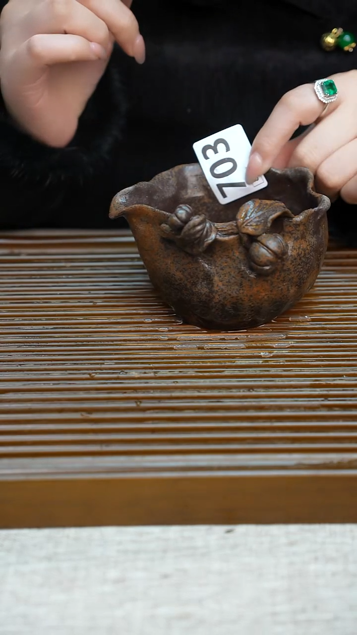 纯手工粗陶茶具每一只不一样