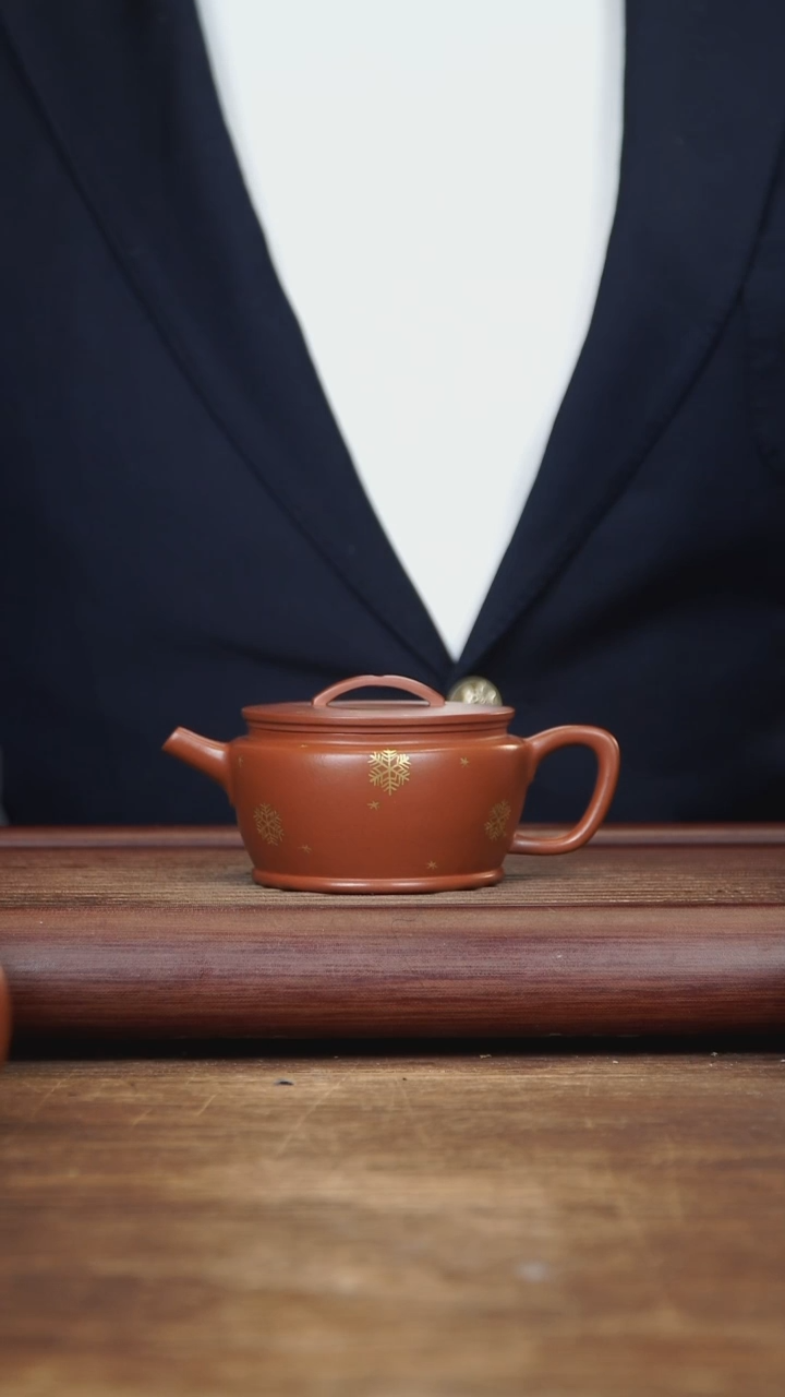 【闪购商品】紫砂茶壶150ml 洒金汉瓦 内推 朱泥