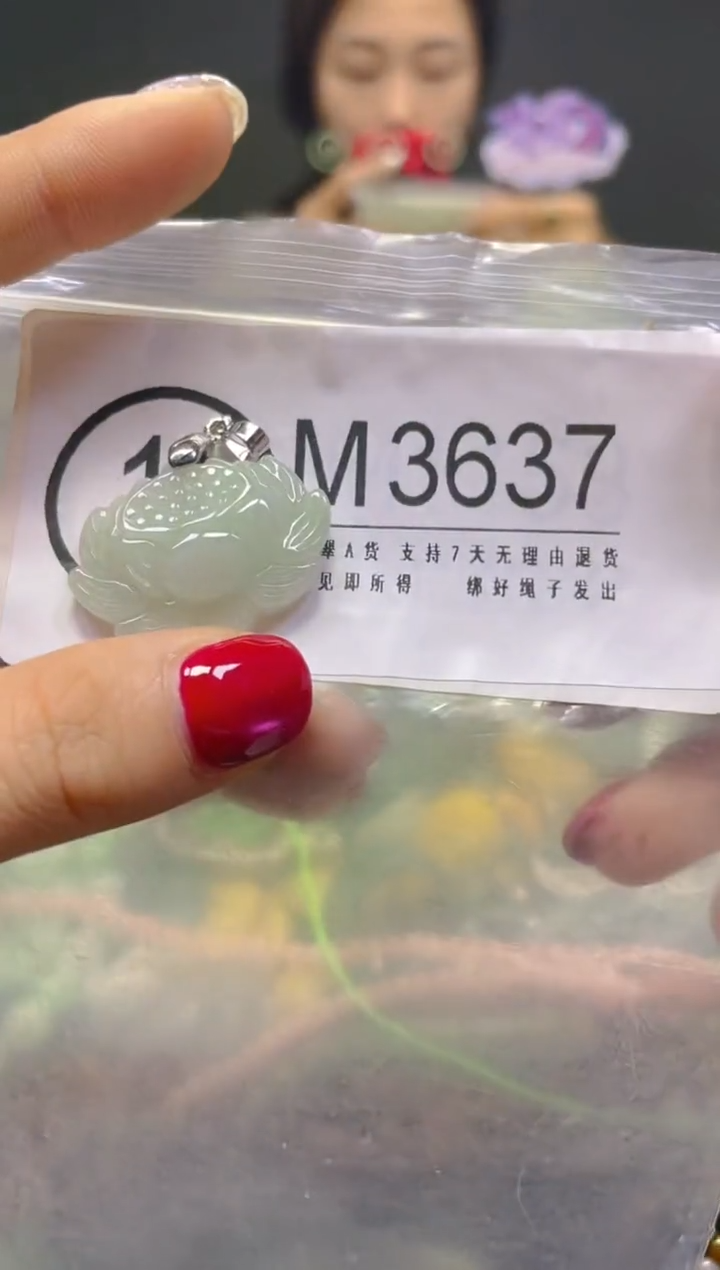 颈饰未镶嵌翡翠/M/翡翠A货，一件也是批发价