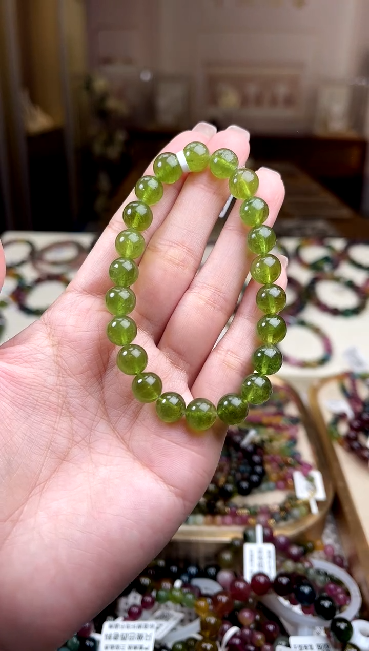 /未镶嵌碧玺8mm+碧玺单圈多样性发货