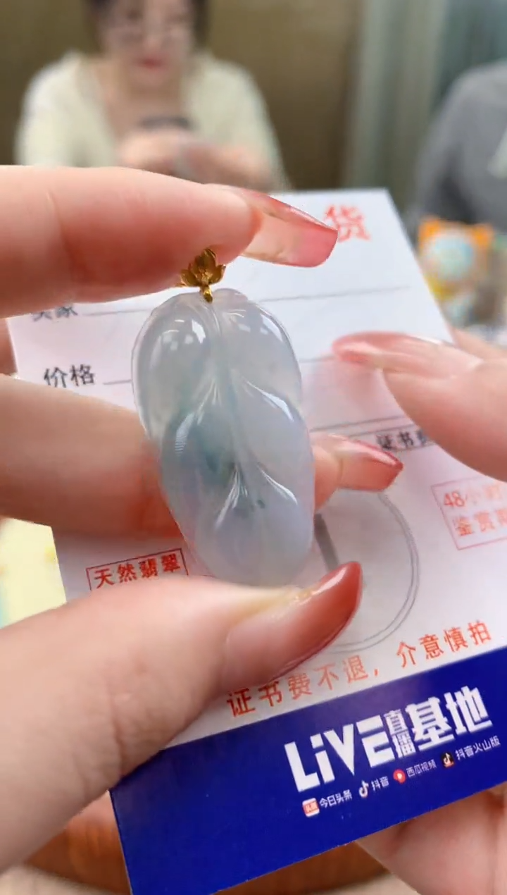 颈饰未镶嵌翡翠天然A货翡翠挂件