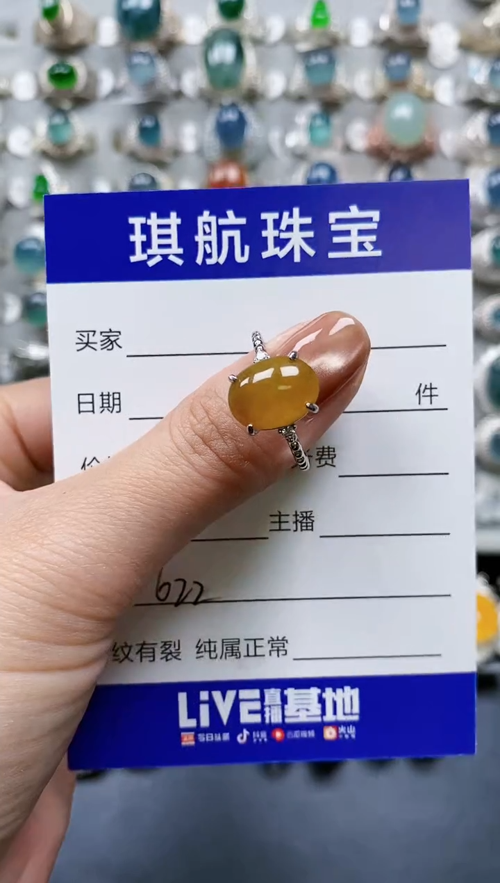 【闪购商品】翡翠戒指银S925镶嵌0622