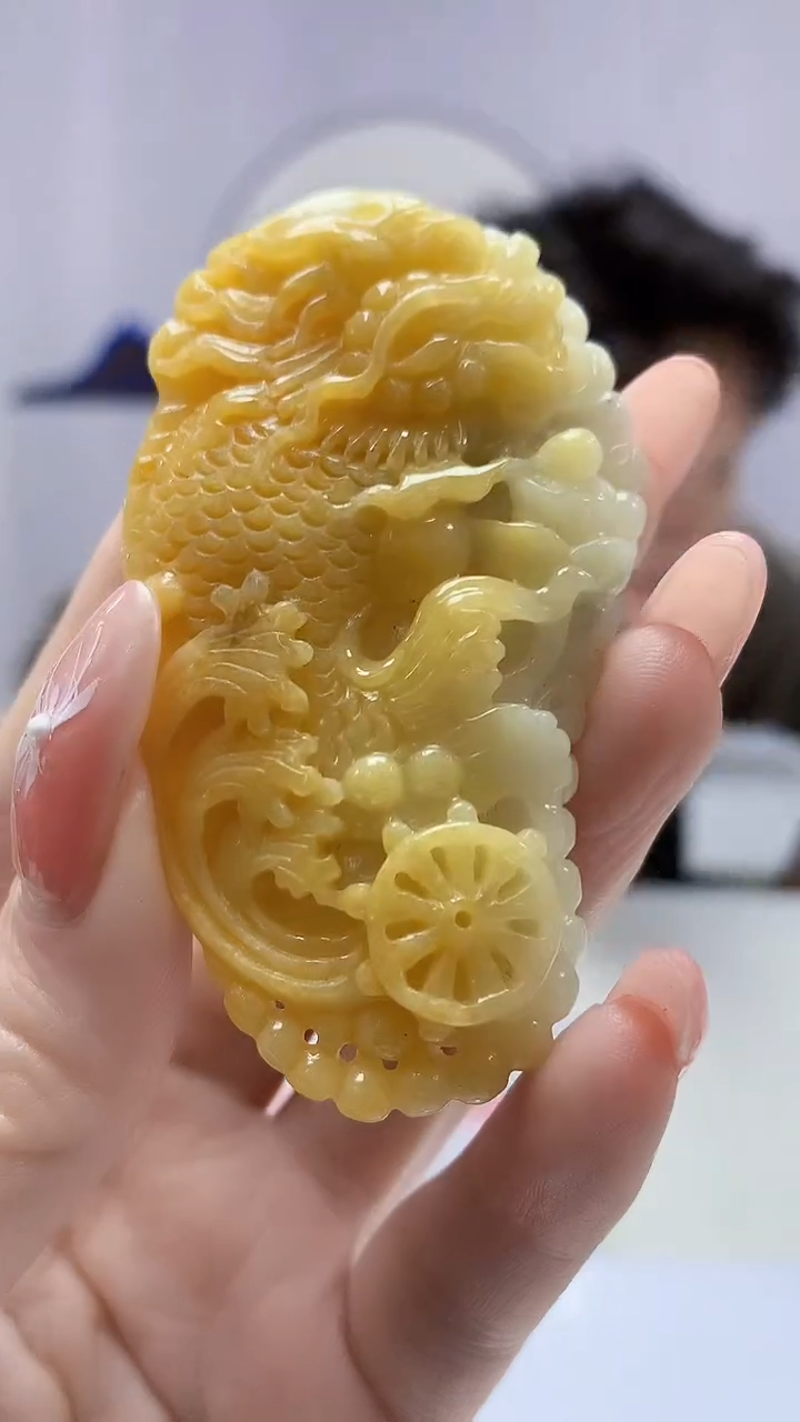 【闪购商品】定制翡翠未镶嵌1502DD-毛货挂件41