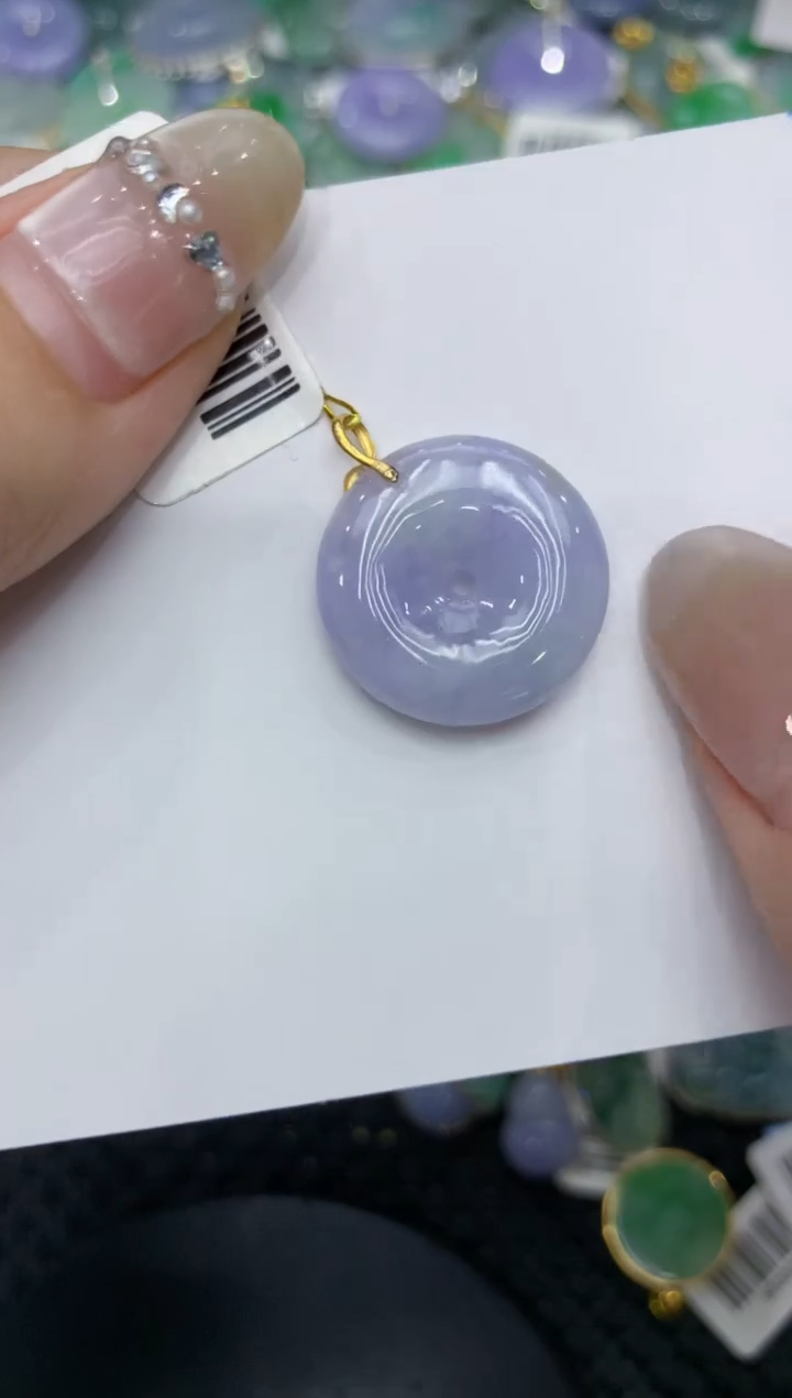 【闪购商品】翡翠颈饰18K金镶嵌222222222