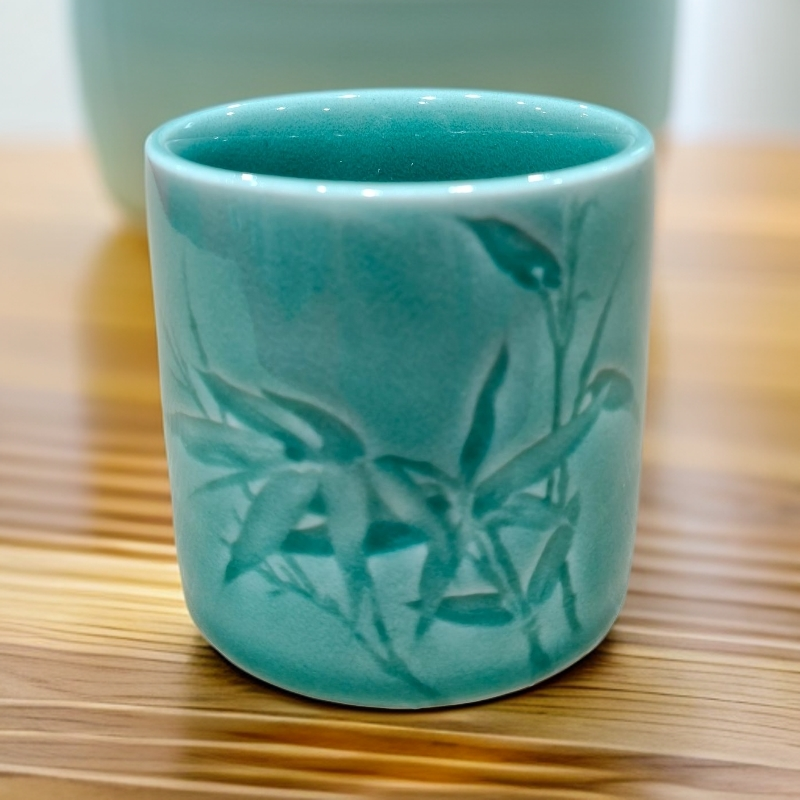 CXCM-青瓷墨竹扳指杯