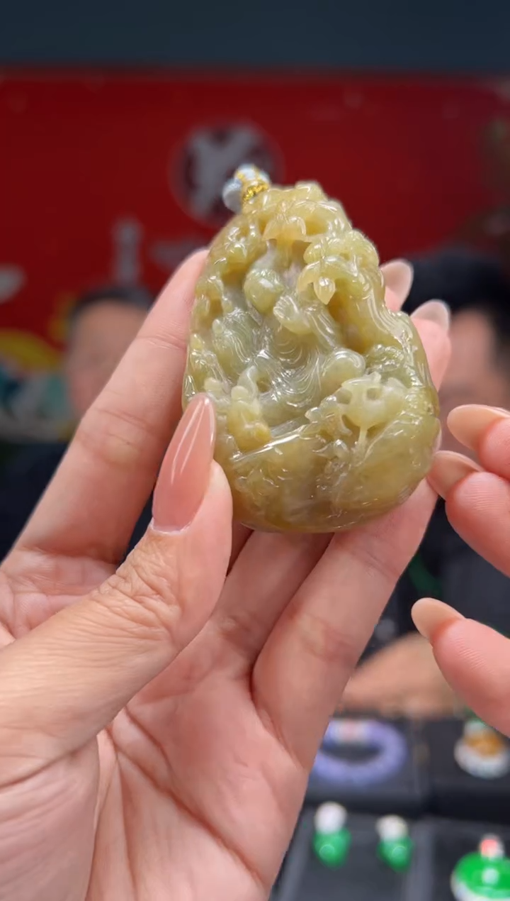 【闪购商品】翡翠颈饰未镶嵌097  /天然a货翡翠