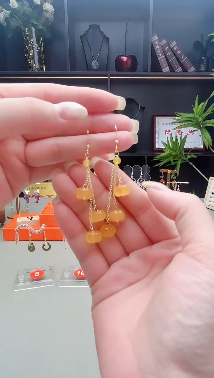 未镶嵌耳钉玛瑙/玉髓217