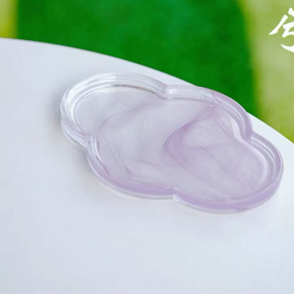 秋香茶具 冰冻烧水墨紫色壶承-11-0824