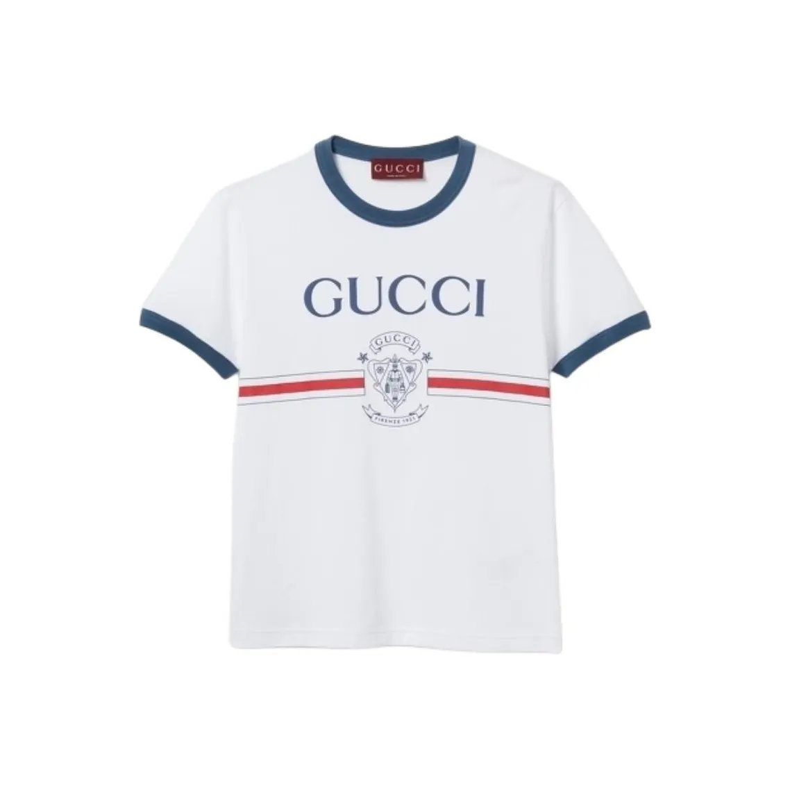 GUCCI/古驰Logo字母印花 常规T恤 女款 白色 813753-XJG5V