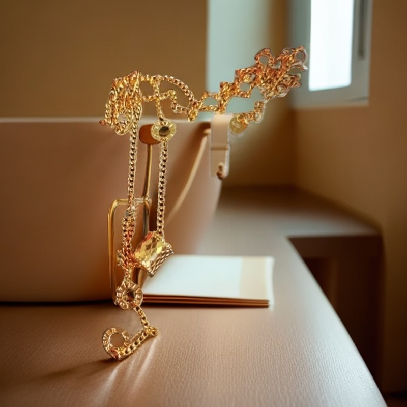 丹枫高奢--碎冰冰小蛮腰项链c144DH