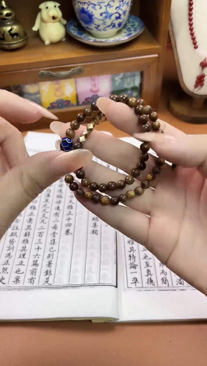 文玩核桃手串菩提木质串珠手串/多发性其一/不带盒子