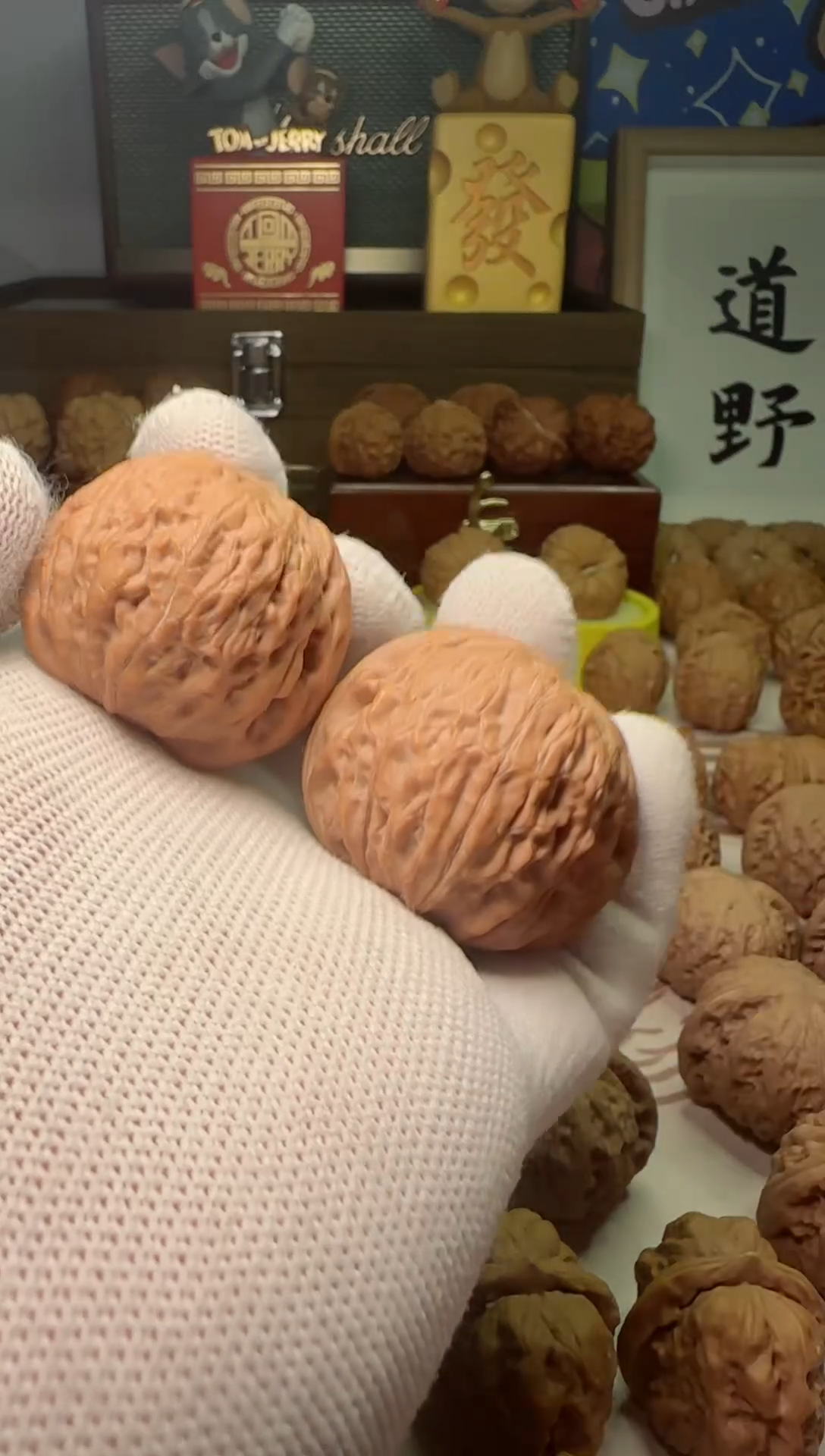 【闪购商品】文玩核桃把件铁锤边39
