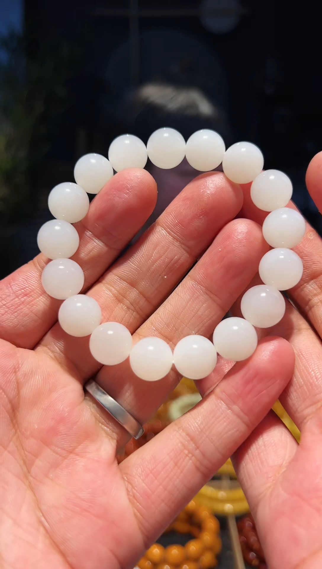 手串未镶嵌和田玉12+精圆