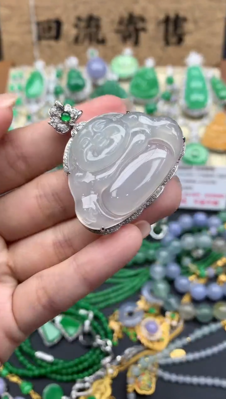 【闪购商品】翡翠颈饰18K金镶嵌569-中国好珍宝