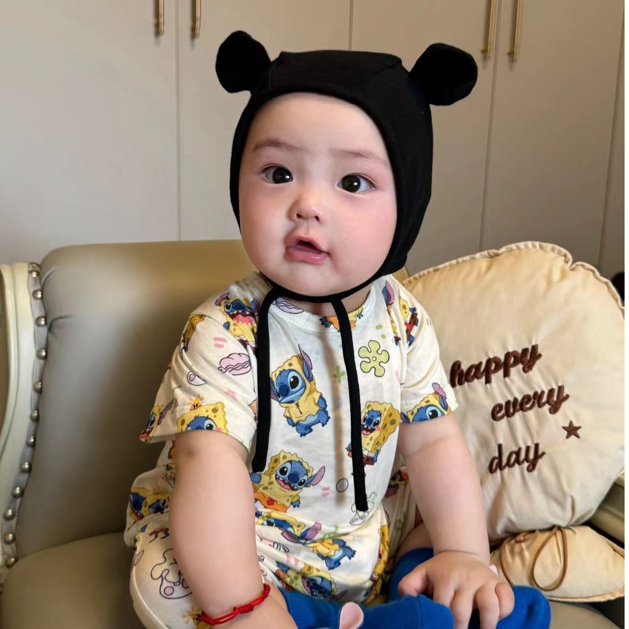 男童卡通爬服夏款可爱风夏季短袖夏装包屁衣A类女童通用