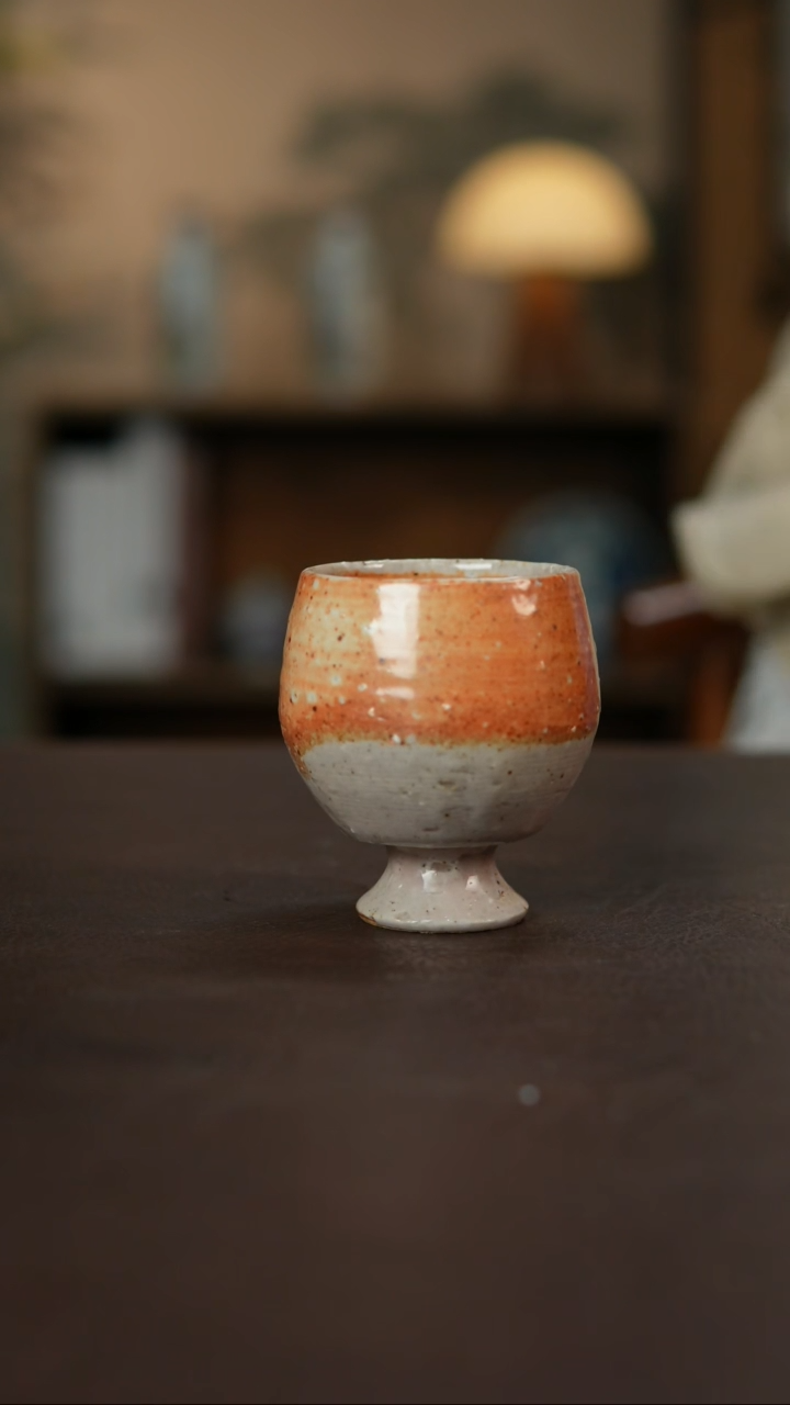 杯景德柴烧手作多人瑕疵