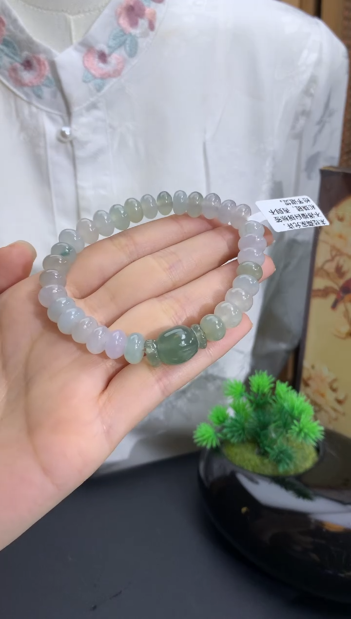 未镶嵌手串翡翠卡8.5-9.3mm