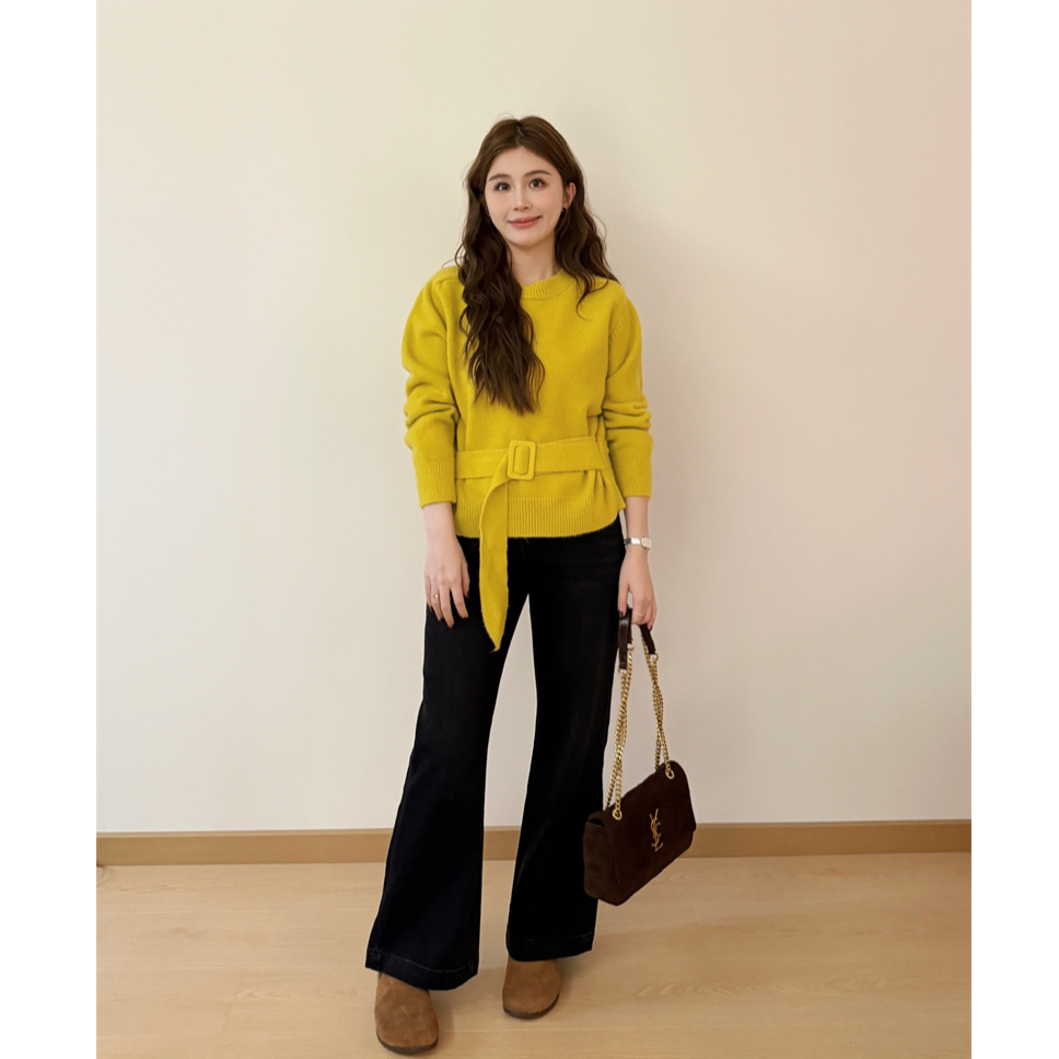 YPP！【假胯消失裤】来一条冬天的九分裤 不加绒 水洗显瘦微喇牛仔裤