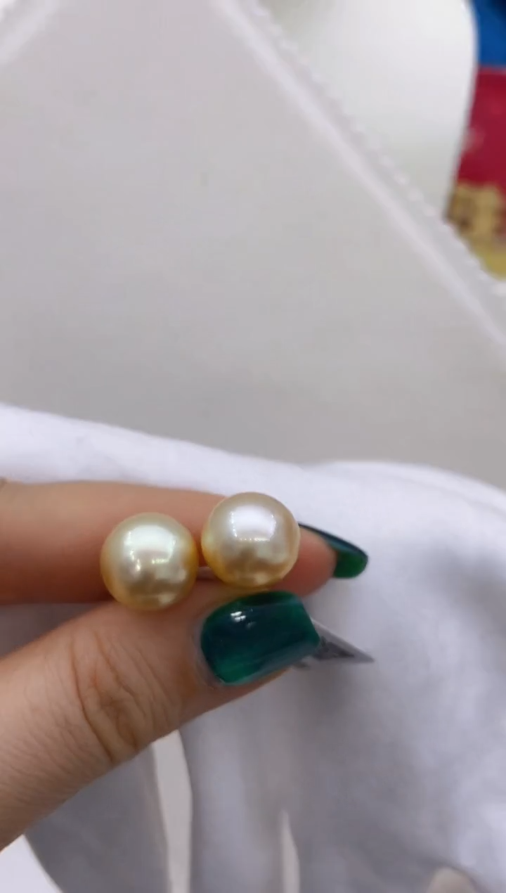 【闪购商品】海水珍珠耳饰18K金镶嵌62 12-13mm