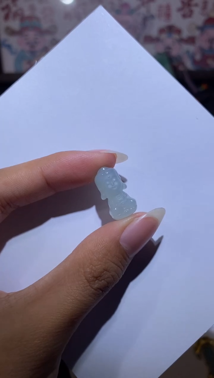 【闪购商品】翡翠颈饰未镶嵌大日如来宝宝佛