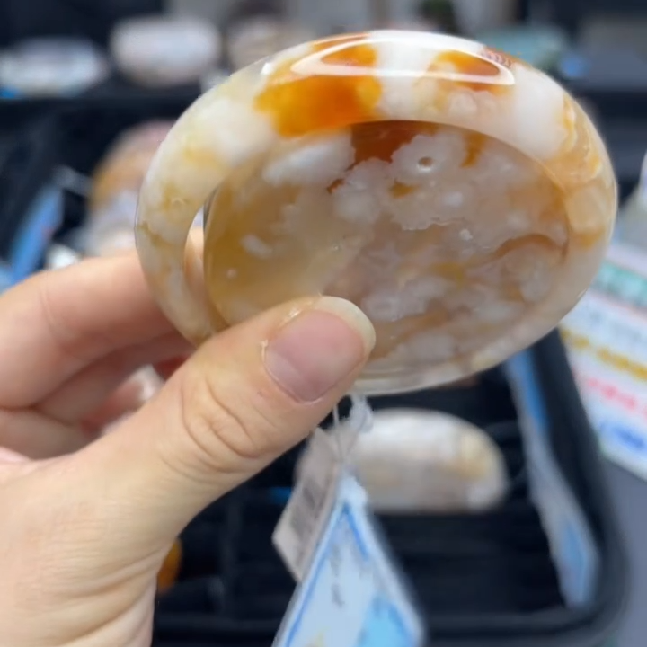 非金属布艺手镯 非金属手镯琦丽雅樱花手镯53圈A1450