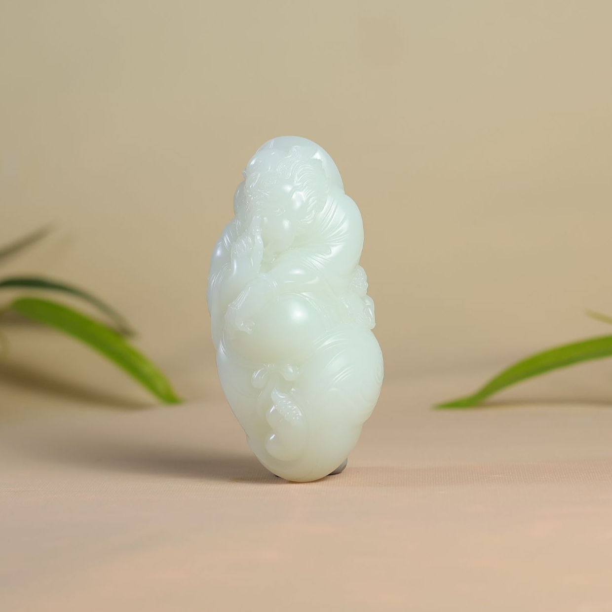 【豫人豫品】天然和田玉羊脂白玉大钟馗h230