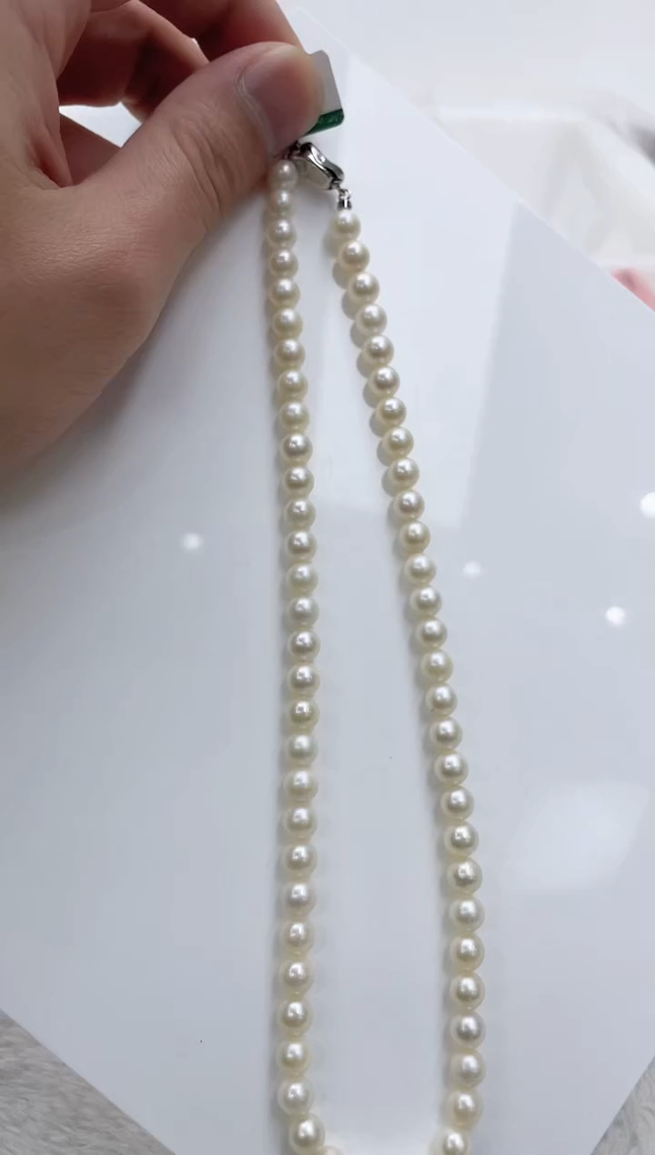 【闪购商品】海水珍珠颈饰银S925镶嵌海水珍珠项链