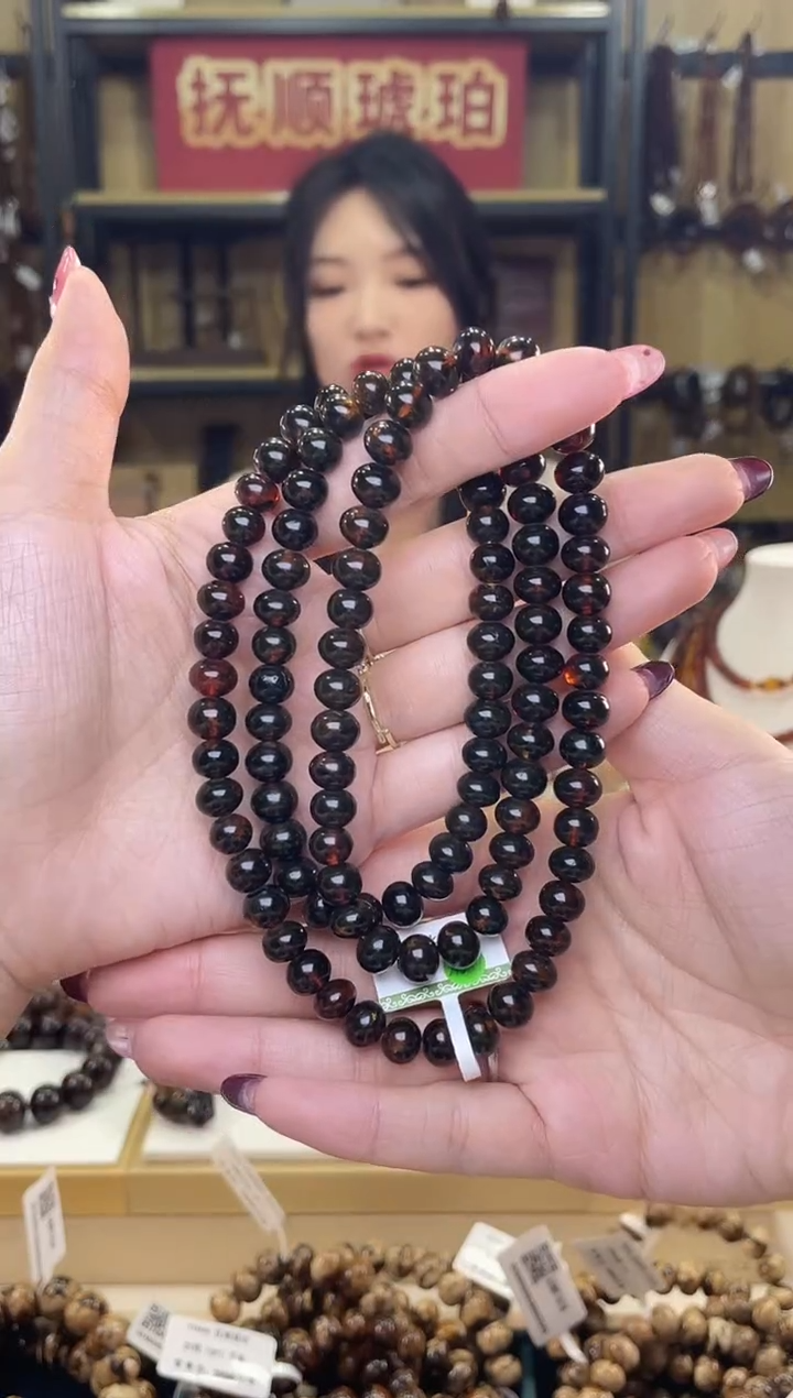 【闪购商品】琥珀裸石未镶嵌8+血翳108