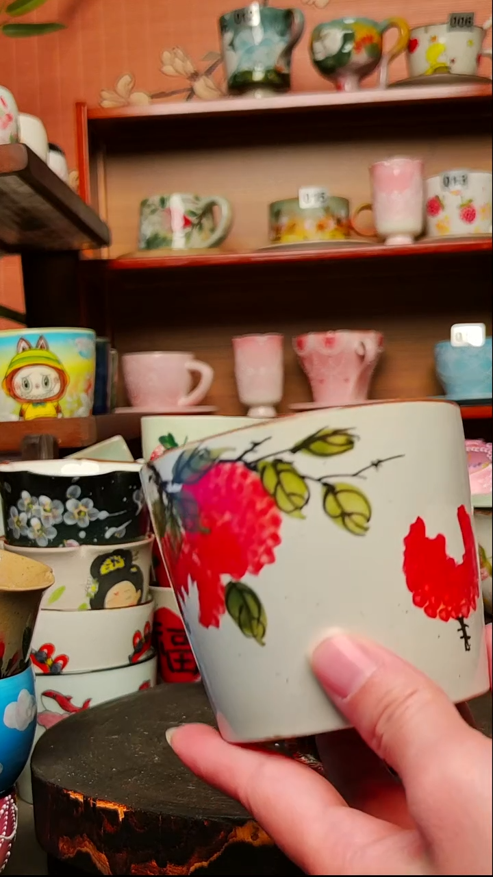 摆件陶景德镇手绘创意陶瓷有瑕