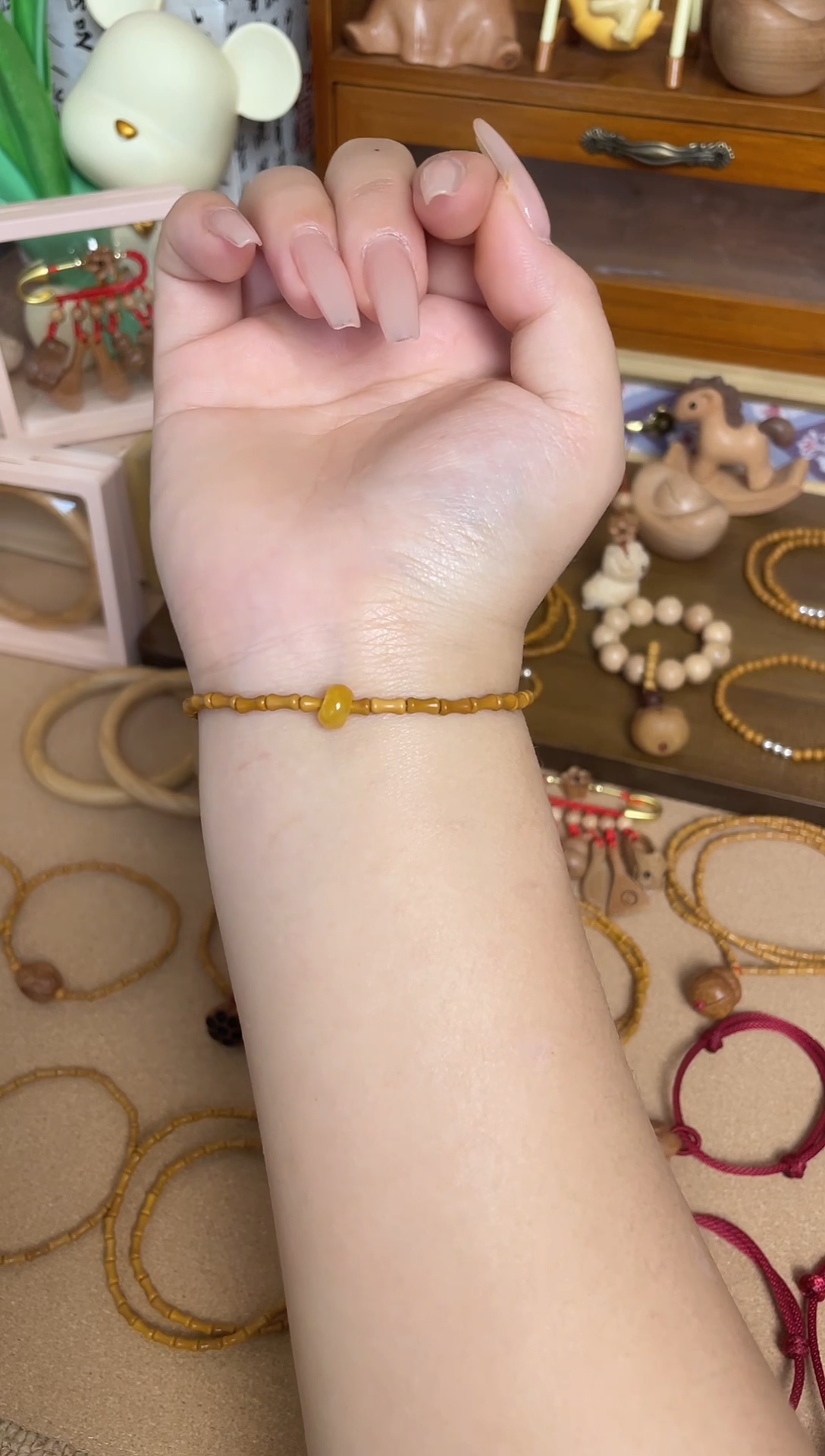 竹节素款单圈加黄跑环一物一拍