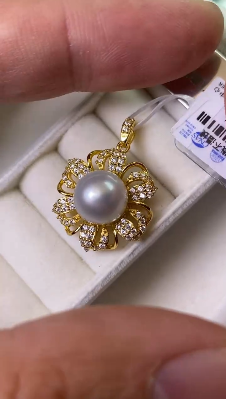 【闪购商品】海水珍珠颈饰银S925镶嵌10-11