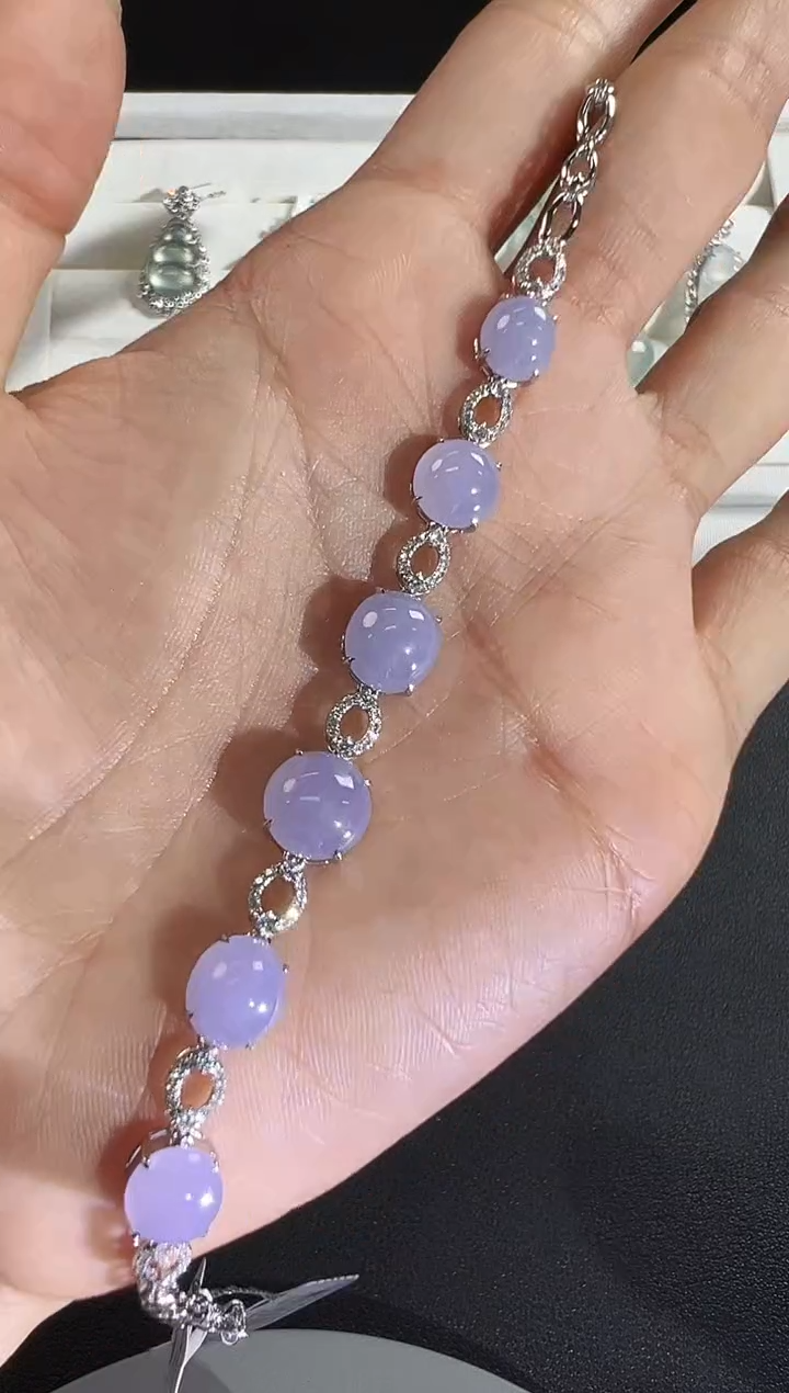 18K金镶嵌手链翡翠KXLJ1223-041