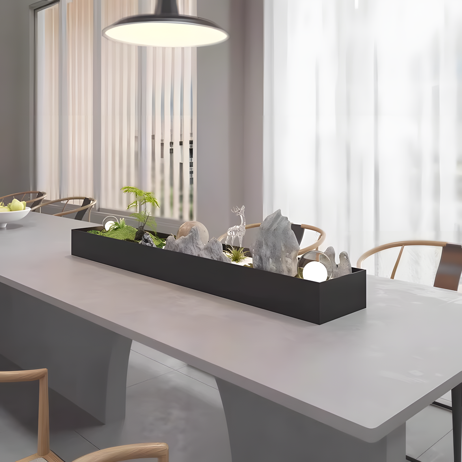 阳台不锈钢花箱长方形多肉花盆窗台桌面可定制花盆户外盆栽种植盆