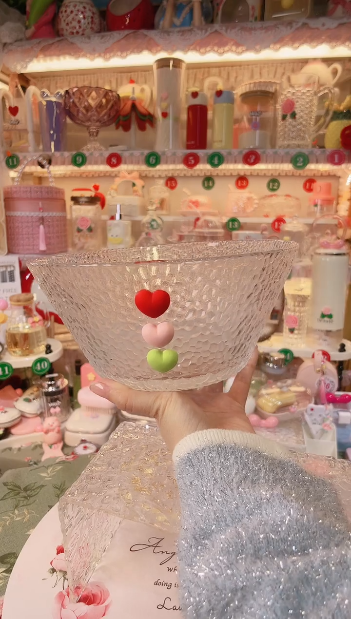 【闪购商品】摆件爱心沙拉碗品质好，发货快，放心拍