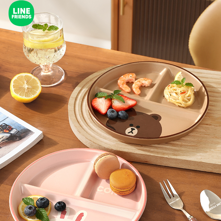 【直播专属福利】分格餐盘家用儿童餐盘定量陶瓷盘子三格分餐盘