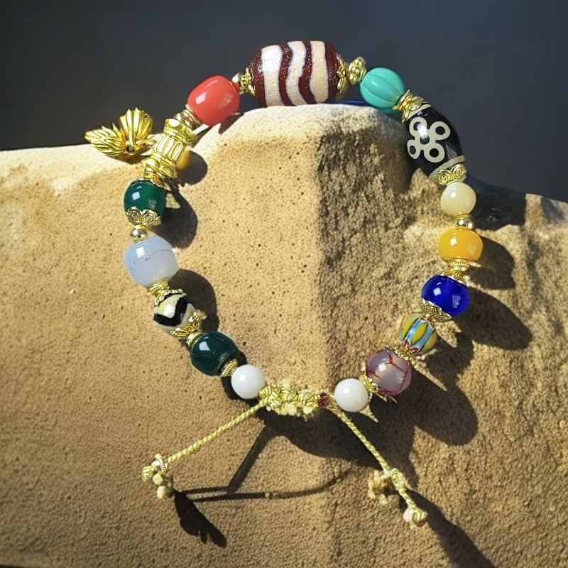 玛瑙红肉水纹十八子手串时尚百搭个性百搭手工