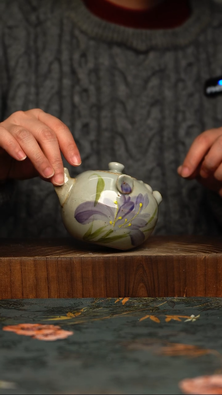 瓷片釉下彩手工手绘同款陶器